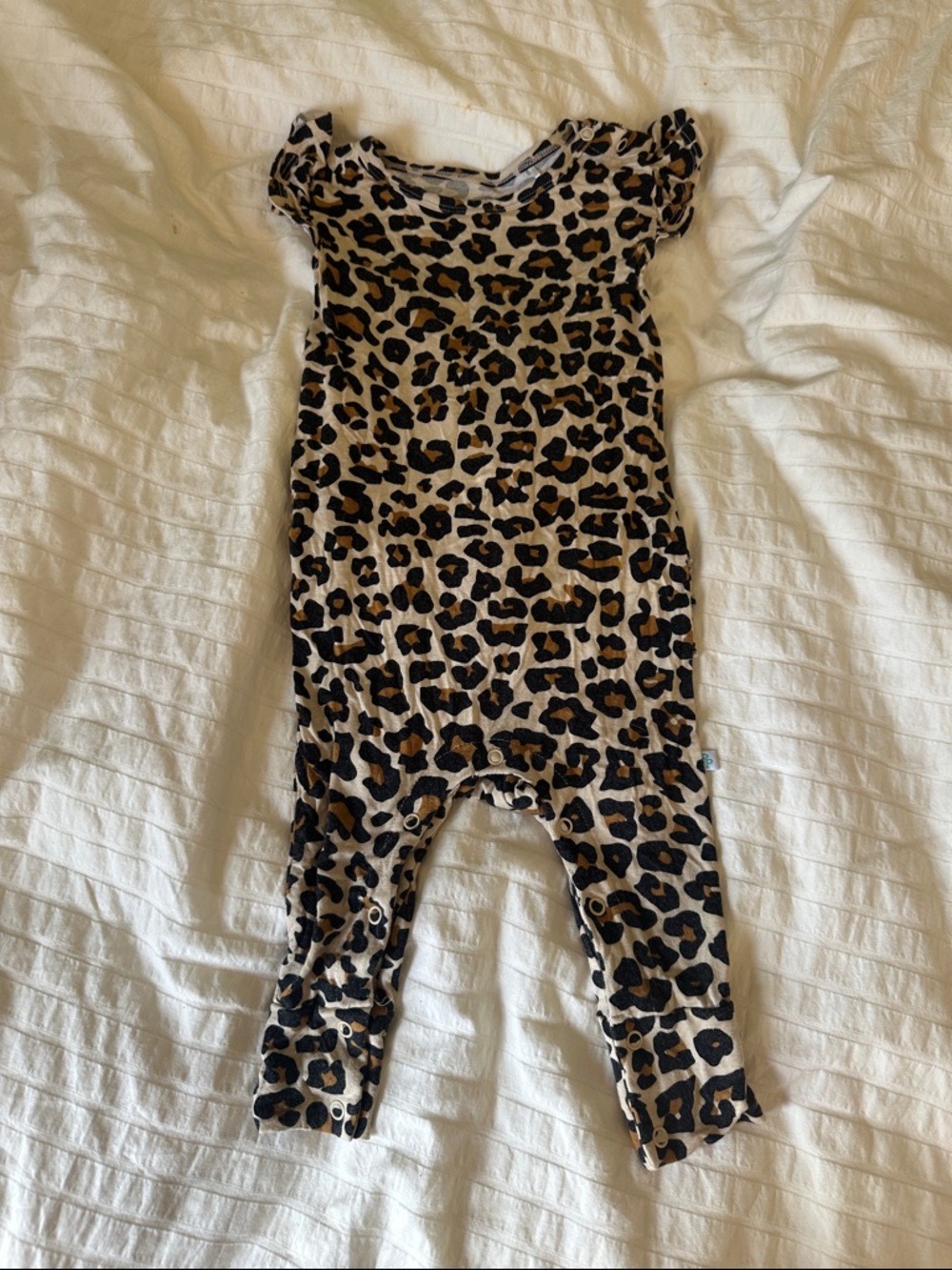 Posh peanut Leopard Print Kids One-Piece - Tan, Black, Brown